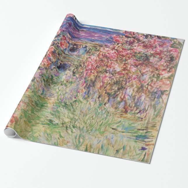 Claude Monet Plommonen bland Ro GalleryHD Presentpapper (Utrullad)