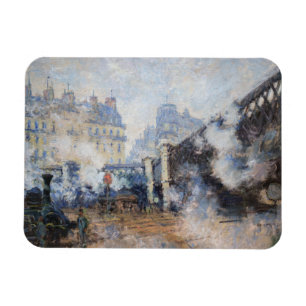 Claude Monet - Pont de l'Europe, Gare Saint-Lazare Magnet
