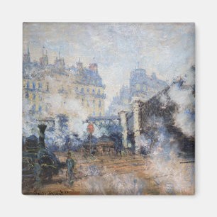 Claude Monet - Pont de l'Europe, Gare Saint-Lazare Magnet