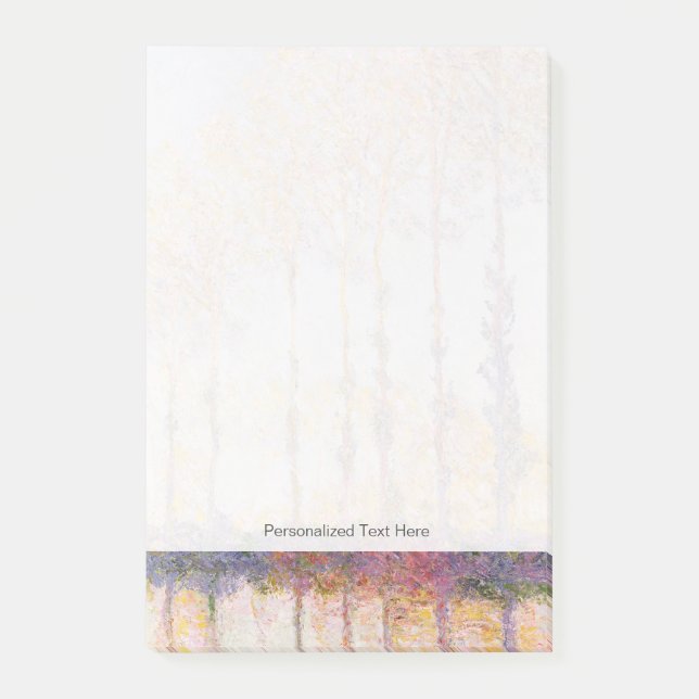 Claude Monet | Poplars på banker av Epten Post-it Block (Framsida)