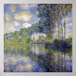 Claude Monet Poplars på Epten Poster