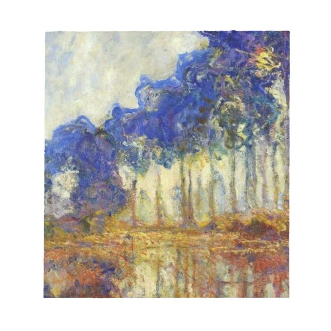 Claude Monet - Poplars på hösten Anteckningsblock (Framsida)