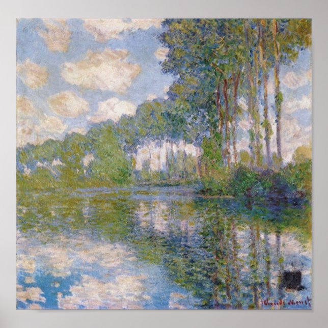 Claude Monet - Poplars vid EP 1900 Poster (Framsidan)