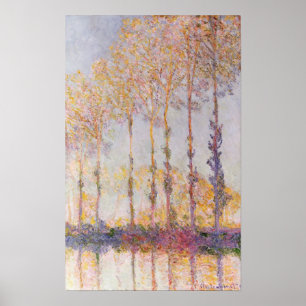 Claude Monet   Popparer på Bankerna av EP Poster