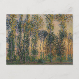 Claude Monet - Popplar i Giverny, soluppgång Vykort