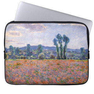 Claude Monet - Poppy Fält 1890 (Giverny) Laptop Fodral