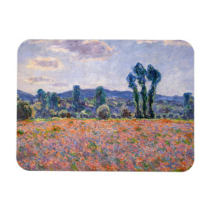 Claude Monet - Poppy Fält 1890 (Giverny) Magnet