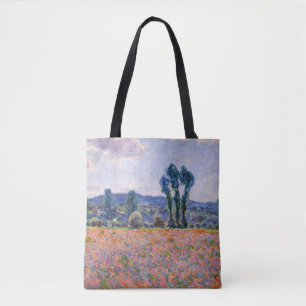 Claude Monet - Poppy Fält 1890 (Giverny) Tygkasse