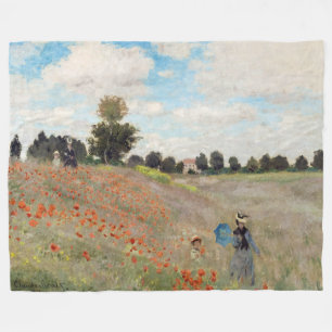 Claude Monet - Poppy Fält Fleecefilt