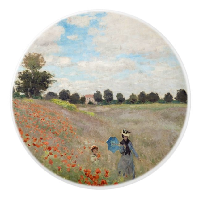 Claude Monet - Poppy Fält Knopp (Framsidan)