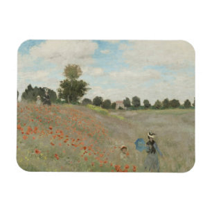 Claude Monet - Poppy Fält Magnet