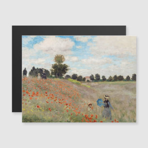Claude Monet - poppy Fält Magnetic Card