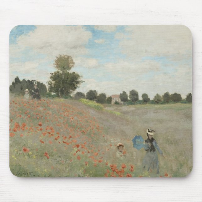 Claude Monet - Poppy Fält Musmatta (Framsidan)