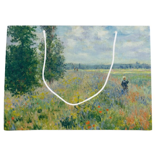 Claude Monet - Poppy Fält nära Argentina (1875) (Framsidan)