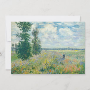 Claude Monet - Poppy Fält nära Argentina (1875) Tack Kort