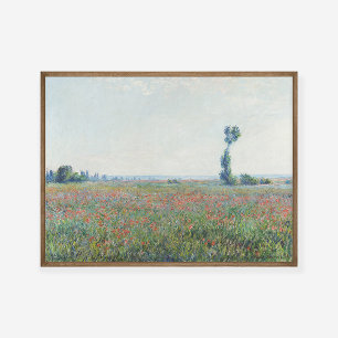 Claude Monet Poppy Fält Painting Art Print Poster