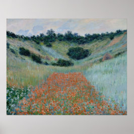 Claude Monet ~ Poppy Fält Poster