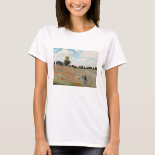 Claude Monet - Poppy Fält T Shirt
