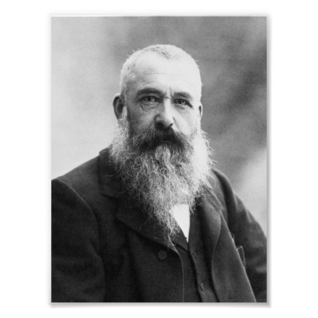 Claude Monet Porträtt Photo Fototryck (Framsidan)