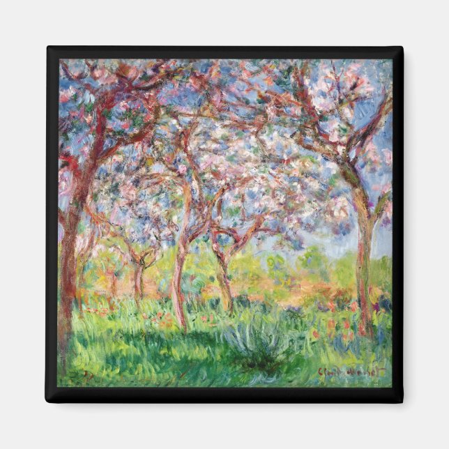 Claude Monet | Printempa Giverny Magnet (Framsidan)