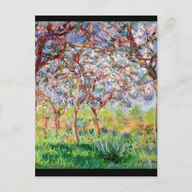 Claude Monet | Printemps a Giverny 1903 Vykort (Framsida)