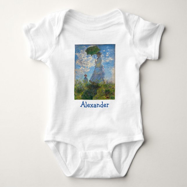 Claude Monet - Promenaden, Kvinna med parasoll T Shirt (Framsida)