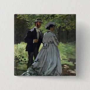 Claude Monet Promenadersen, Bazille, Camille Knapp