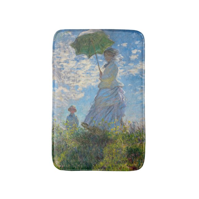 Claude Monet - Promenen, Woman med parasol Badrumsmatta (Framsidan (Vertikal))