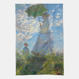 Claude Monet - Promenen, Woman med parasol Kökshandduk
