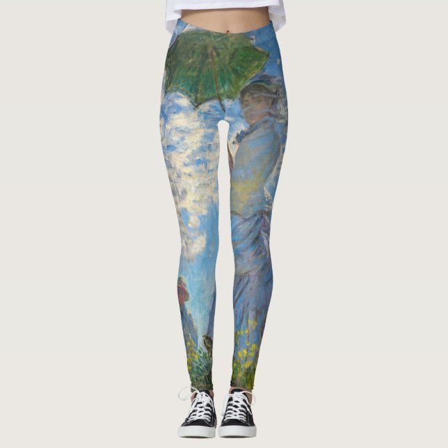 Claude Monet - Promenen, Woman med parasol Leggings (Framsida)