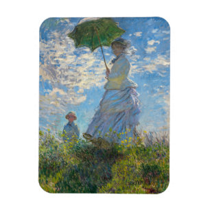 Claude Monet - Promenen, Woman med parasol Magnet