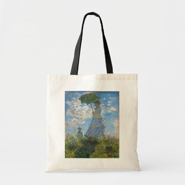 Claude Monet - Promenen, Woman med parasol Tygkasse (Framsidan)