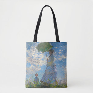 Claude Monet - Promenen, Woman med parasol Tygkasse
