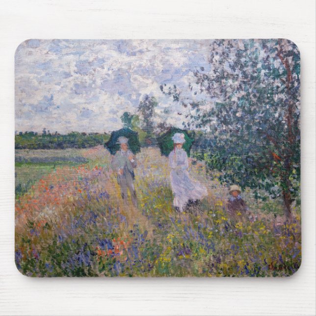 Claude Monet - Promenstranden nära Argentina Musmatta (Framsidan)