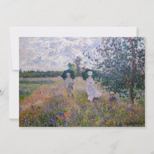 Claude Monet - Promenstranden nära Argentina Tack Kort