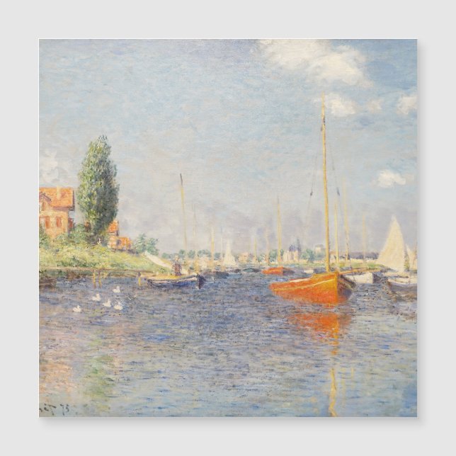 Claude Monet. Red Boats, Argenteuil (Framsida)