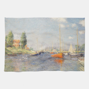 Claude Monet. Red Boats, Argenteuil Kökshandduk