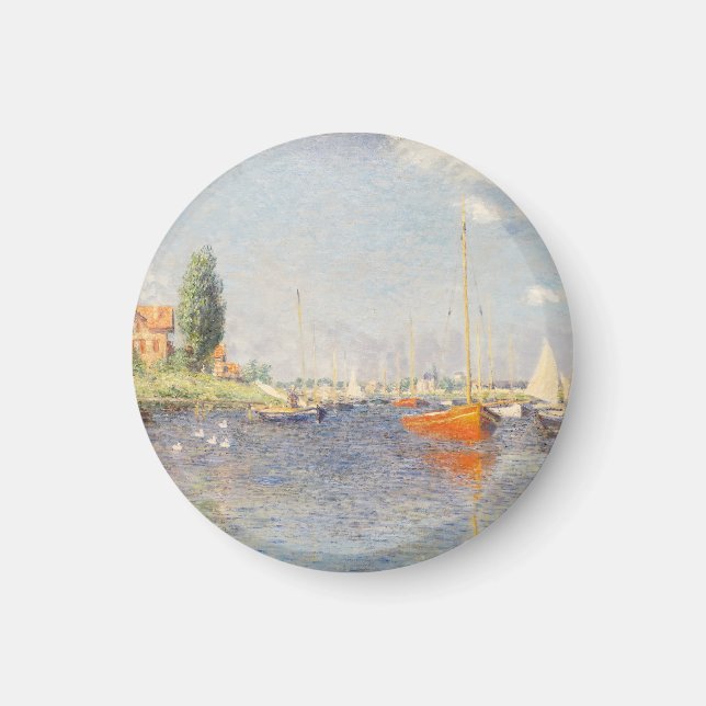Claude Monet. Red Boats, Argenteuil Magnet (Framsidan)