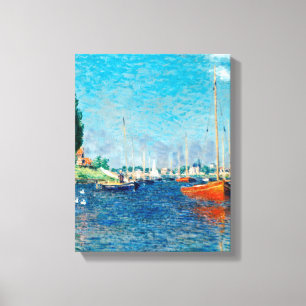 Claude Monet - Red Boats, Argentina Canvastryck
