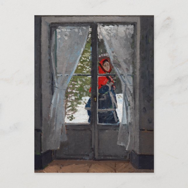 Claude Monet Red KerChief Vykort (Framsida)
