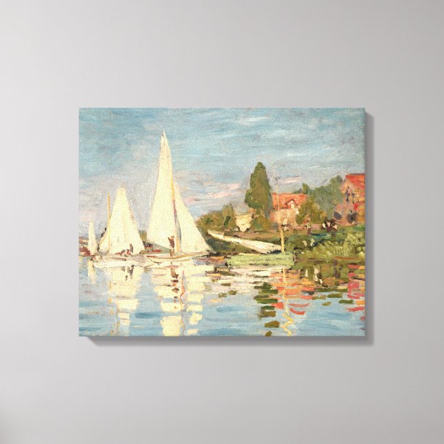 Claude Monet | Regatta i Argentina, c.1872 Canvastryck (Framsida)