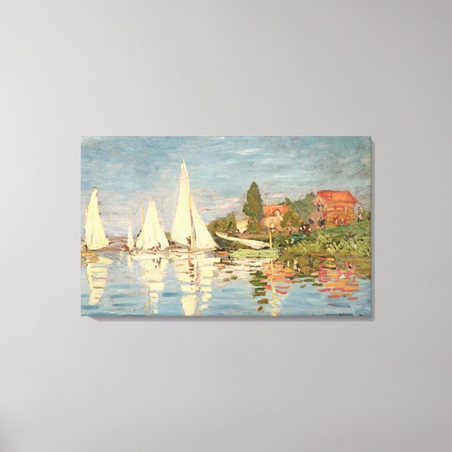 Claude Monet | Regatta i Argentina, c.1872 Canvastryck (Framsida)