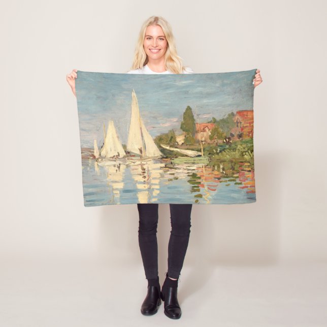 Claude Monet | Regatta i Argentina, c.1872 Fleecefilt (På plats)