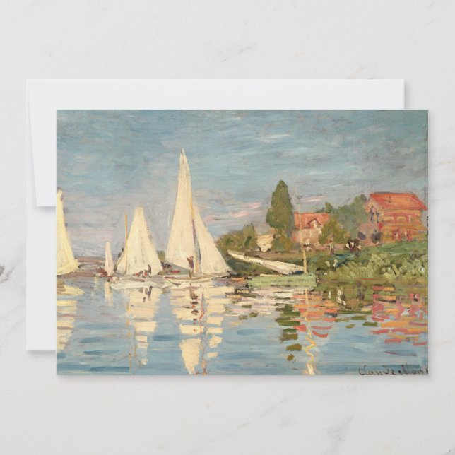 Claude Monet | Regatta i Argentina, c.1872 Tack Kort (Framsida)