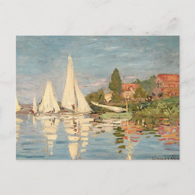 Claude Monet | Regatta i Argentina, c.1872 Vykort (Framsida)
