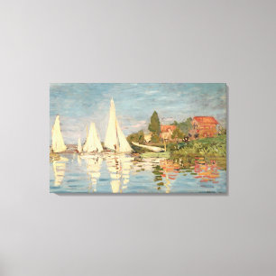 Claude Monet Regatta på Argenteuil, c.1872 Canvastryck