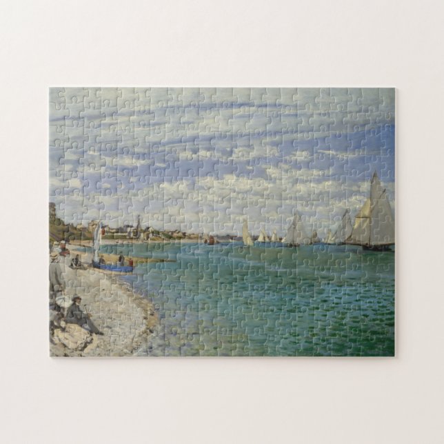 Claude Monet | Regatta på Sainte-Adresse Pussel (Horisontell)