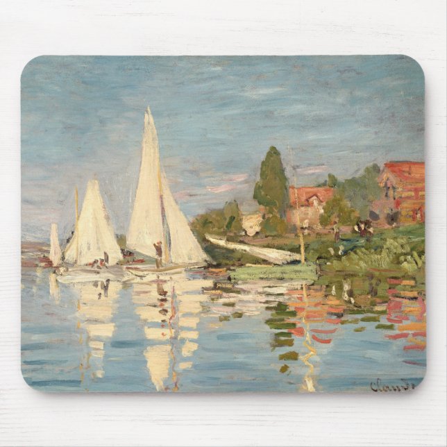 Claude Monet| Regatta vid Argenteuil, c.1872 Musmatta (Framsidan)