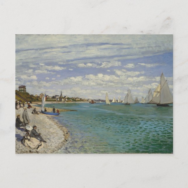 Claude Monet | Regatta vid Sainte-Adresse Vykort (Framsida)