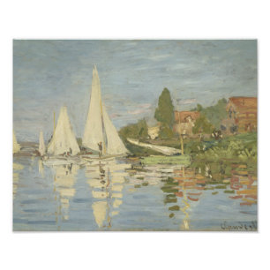 Claude Monet - Regattas at Argenteuil Fototryck